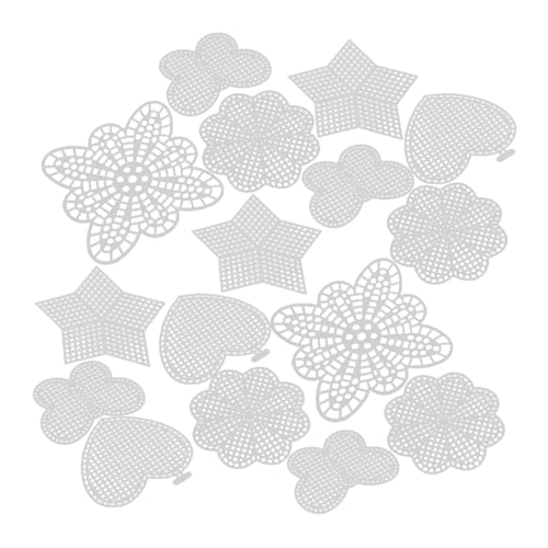 Fondotin 25 Stück DIY Kunststoff Mesh Canvas Set