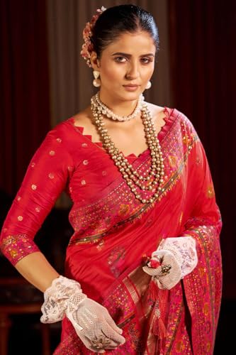 Veglari kanjivaram silk saree in soft silk – image 5