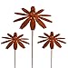 3er Set Gartenstecker Sonnenhut Metall Rost Gartendeko Edelrost Rankstab Beetstecker Topfstecker Naturrost