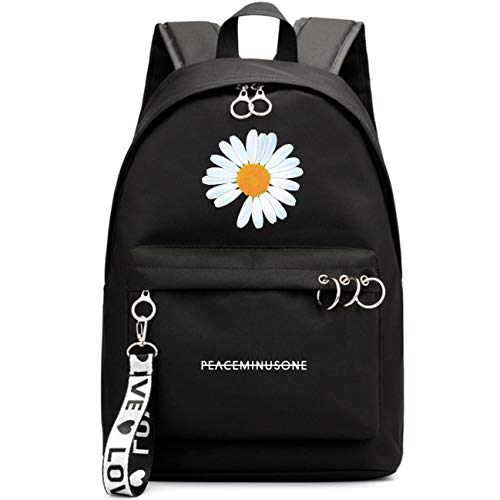 Preisvergleich Produktbild KPOP G-Dragon Rucksack Student Daypack Schultasche Geschenkwaren Laptoptasche Gänseblümchen College School Bookbag Reise Schule Canvas Bags Bigbang T.O.P Taeyang DAESUNG
