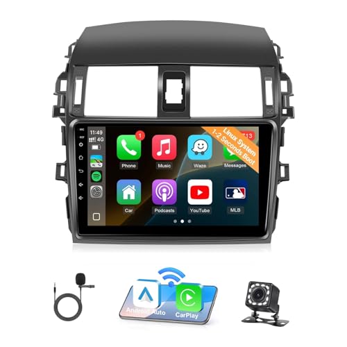 Radio para Toyota Corolla 2009-2013 con pantalla táctil 9" miniatura 1
