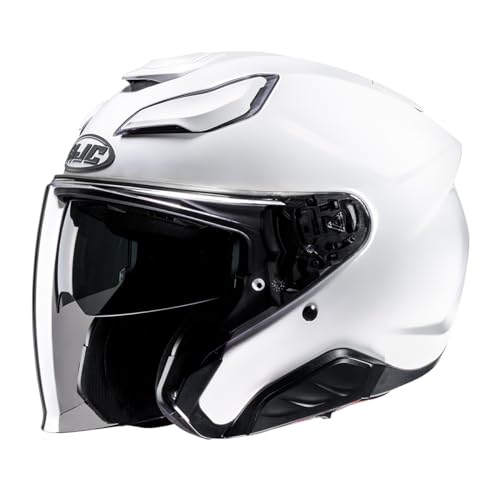 HJC, Casco Moto Jet F31 SOLID Pearl White, M
