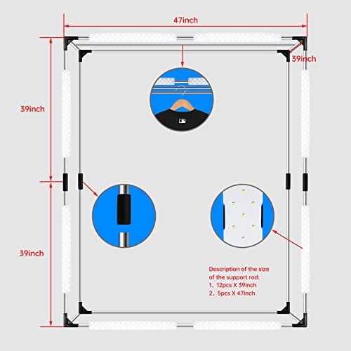 Professional Photography Studio LED Dimmable Large Shooting Tent 47x39x78 ZKEEZM Large Lightbox Photo Video Continuous Lighting Cube Shooting Tent Kit Soft Box with 3Colours Backdrops and Carrying Bag