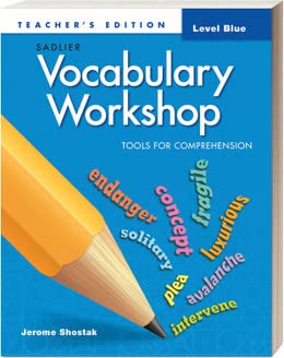 Vocabulary Workshop, Tools for Comprehension, Grade 5. Teacher's Edition. ISBN 9781421716558      Paperback – January 1, 2021