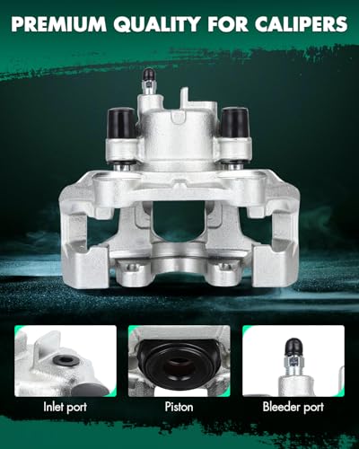Image of SCITOO Rear Left Brake Caliper With Bracket 18B5300 Compatible For Dodge For Durango 2011-2018 For Jeep For Grand Cherokee 2011-2018