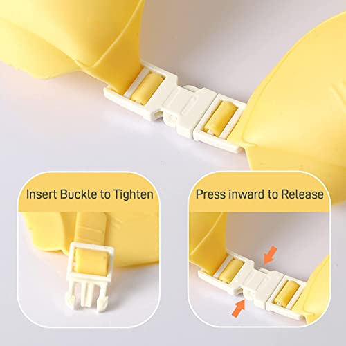 Funupup 2 Pack Baby Shower Cap For Kids, Adjustable Toddler Hair Washing Bathing Cap Shield Baby Shower Visor Shampoo Cap Protect Baby Eyes（Crown Pink+Yellow) #TOP3