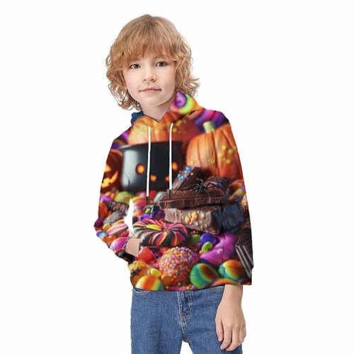 Sweat à capuche lion enfant pull en polaire graphique 3d - 3