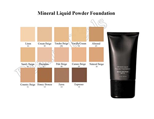 Beauty Deals Mineral Liquid Powder Foundation Broad Spectrum Spf 15 (Tender Beige) #TOP1