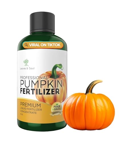 Professional Pumpkin Liquid Fertilizer 5-1-5 Concentrate 8 oz, Premium Organic Pumpkin Fertilizer,...