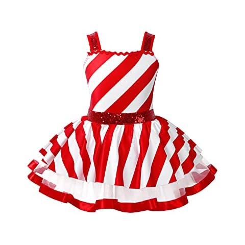 Freebily Girls Christmas Santa Costume Dress Cover