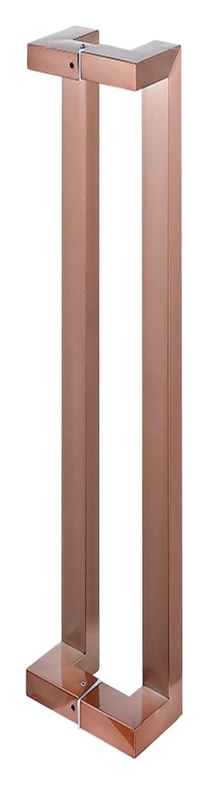 CWCQGH Push Pull Door Handle, Sliding Barn Door Handles, Push Pull Door Handles for Interior Exterior Doors Bathroom, Contemporary Commercial Stainless Steel,Rose Gold-150cm(59in)