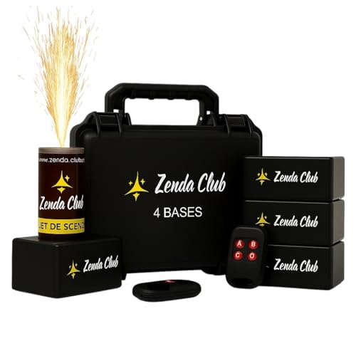 Zenda Club® Kit 5 Jets De Scène 2 Mètres 30 Secondes Dorés