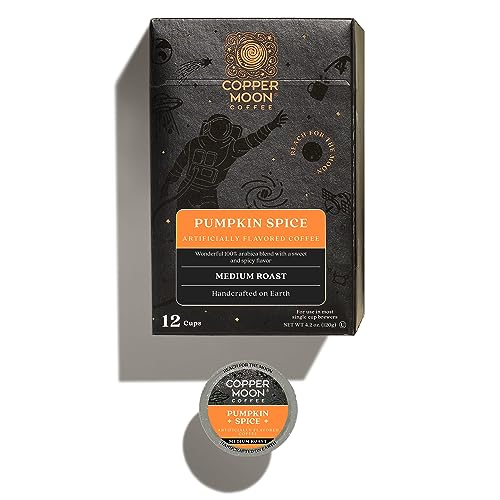 Image of Copper Moon Single Serve Coffee Pods for Keurig K-Cup Brewers, Medium Roast, Pumpkin Spice Blend, 12 Count