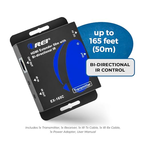 OREI HDMI over Ethernet Extender over Cat6/Cat7 Cable upto 165 Feet 1080p, Full HD, Local Loop Out Option - Image 4