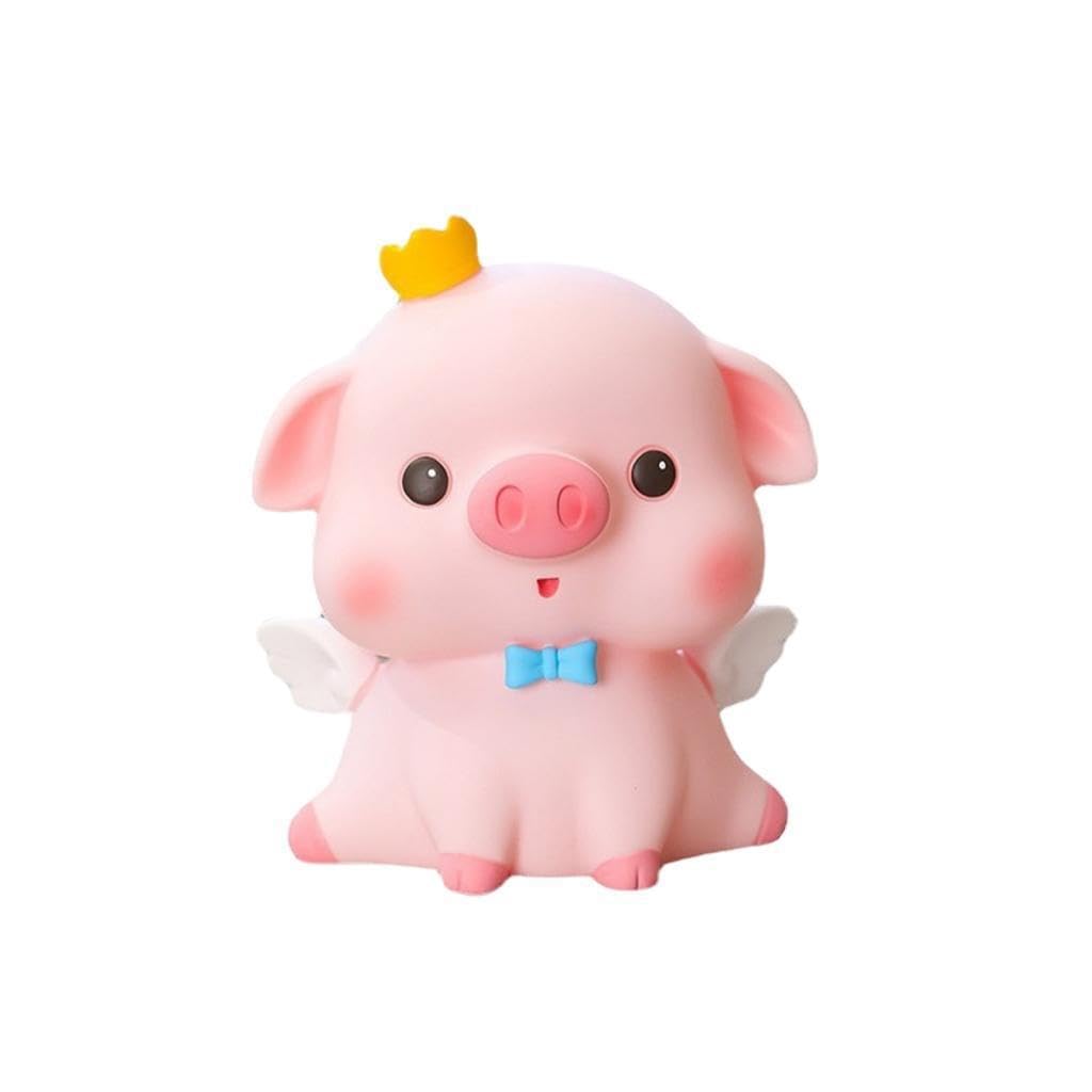 Zanthicia Unique Animal Money Bank For Home Decoration Medium Open Eyes Pig
