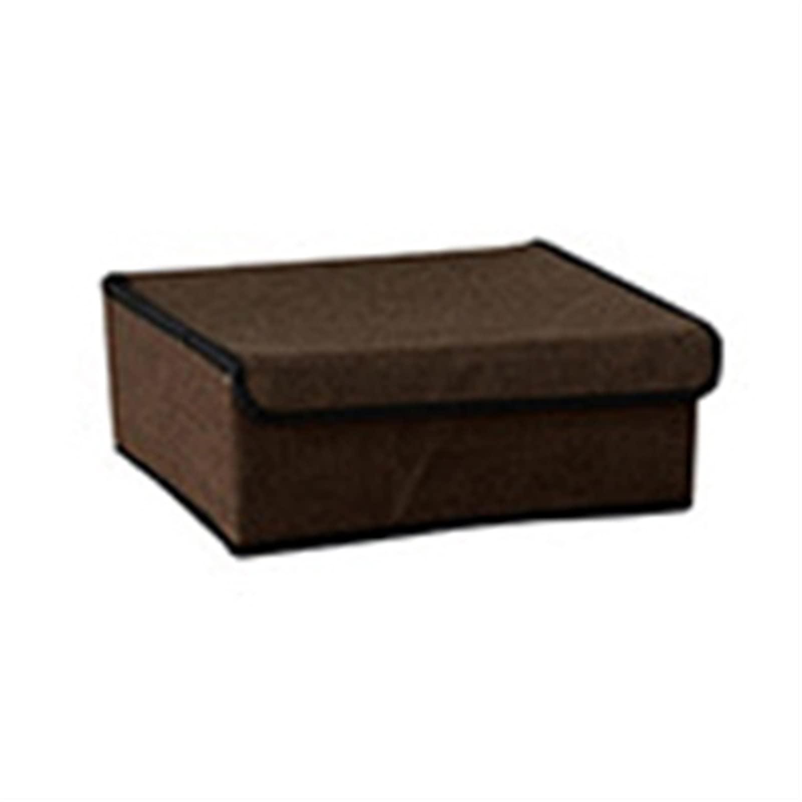 RWRAPS Scatola di immagazzinaggio con Coperchio Scatola di immagazzinaggio Multifunzionale Organizzatore di Copertura in Tessuto (Colore : Grigio Chiaro) (Marrone)