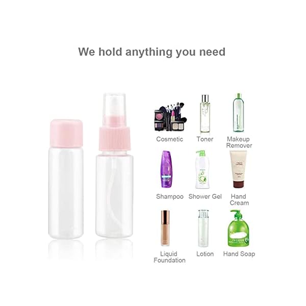LIENJAER-Travel-Bottles-Kit-TSA-Approved-Leak-Proof-Portable-Toiletry-Containers-Set-Clear-PET-Flight-Size-Cosmetic-Containers-for-Lotion-Shampoo-Cream-Soap-Set-of-11 LIENJAER Travel Bottles Kit, TSA Approved Leak Proof Portable Toiletry Containers Set, Clear PET Flight Size Cosmetic Containers for Lotion, Shampoo, Cream, Soap, Set of 11