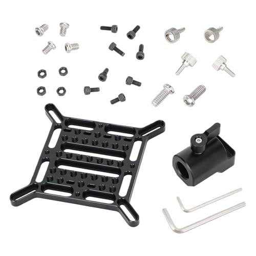Soporte de luz con placa adaptadora de 75 x 75 mm para fijar monitores
