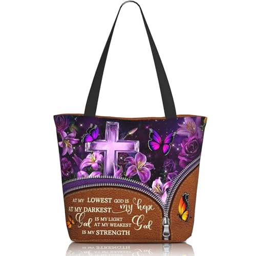 Tote Bag For Women, Tote Bag With Zipper Large Shoulder Bag For Women Travel, Work, Office, College, Nursing