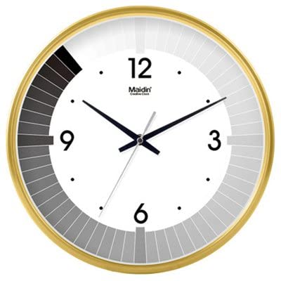WorldCare® Maidin Gradient Modern Design Digital Wall Clock,Silence Sweep movement,Safety for Bedroom Home Decor,25cm10'' Gold 10inch 25cm