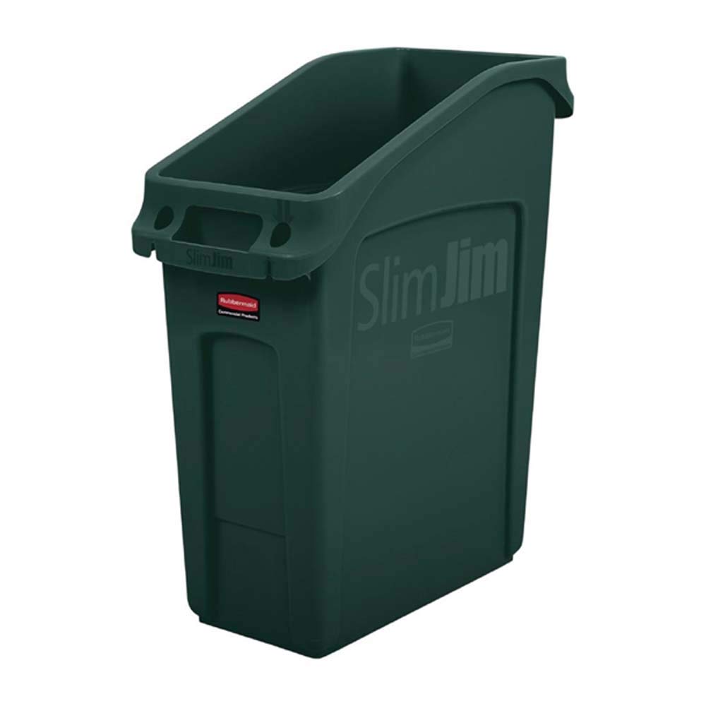 Rubbermaid Commercial Products 2026700 Slim Jim UnderCounter Trash Can with Venting Channels