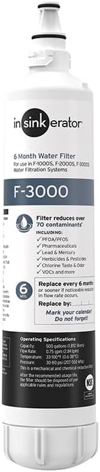 F-3000 Premium Plus Instant Hot Water Dispenser Under-Sink Water Filter Replacement Cartridge