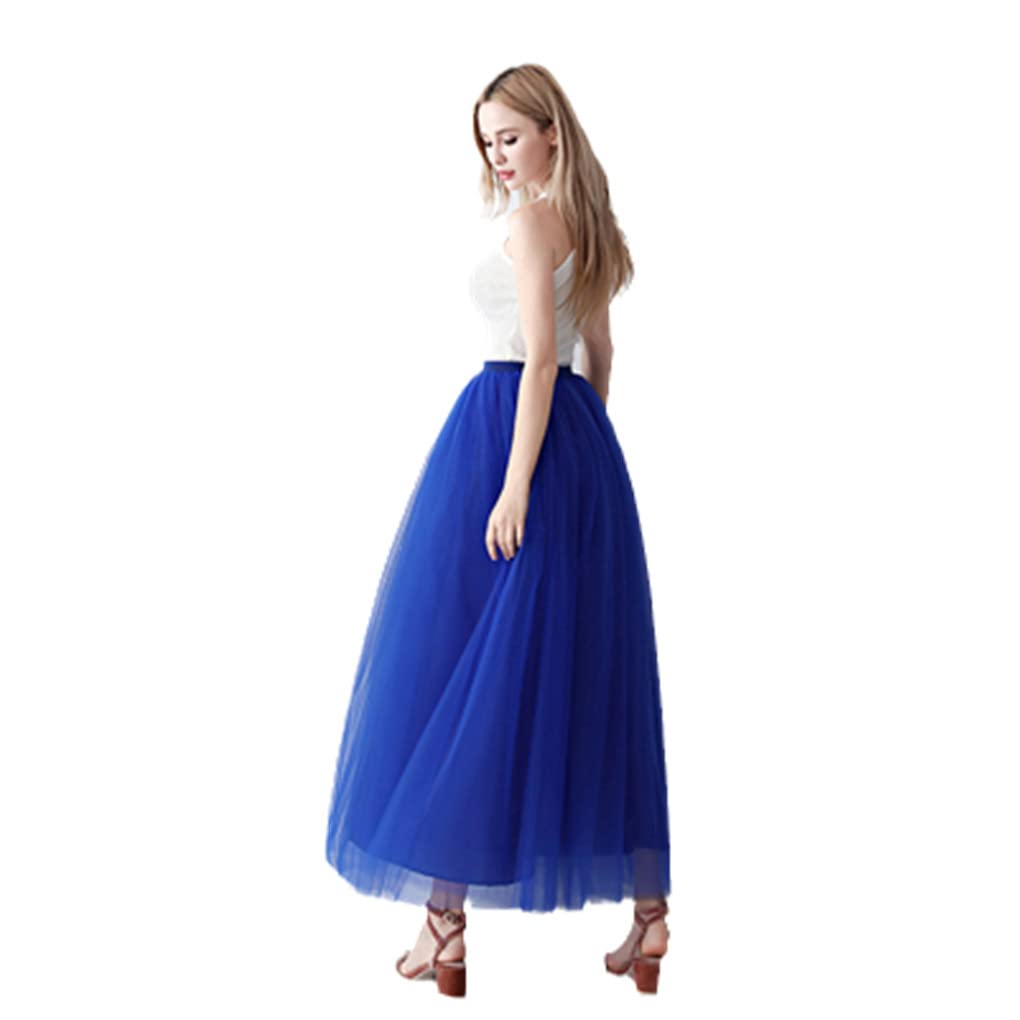 Dninmim Gonna a pieghe a vita alta da donna con gonna estiva in tulle