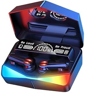 سماعة أذن لاسلكية M28 تي دبليو اس بلوتوث 5.1 مع تحكم باللمس وميكروفون وشاشة ال اي دي عاكسة وصوت HD واتصال ثابت من مينامارت