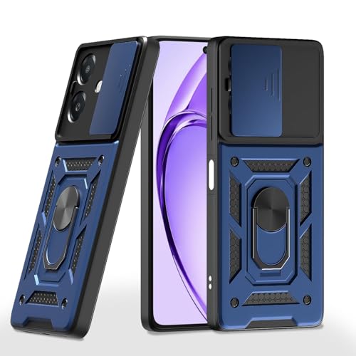 Image of AIBEX Back Cover for Oppo A3x 4G / Oppo A3 5G / Oppo A3x 5G | D10 Tough Armor Case | Sliding Camera Shield | 360 Protection | Kickstand Ring Holder | Military-Grade Shockproof Bumper Case