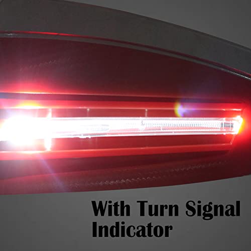 Image of AllExtreme EXTP41B 7 /8 inch 22mm Bike Hand Guard with LED Light Turn Signal Indicator Universal Handle Protector Shield Handlebar Protection Gear Extra Durable (Red)