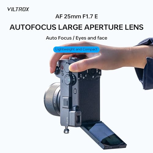 Image of VILTROX AF 25mm F1.7 Air E Lens for Sony E Mount, f /1.7 Large Aperture APS-C Auto Focus Prime Lens Compatible with Sony E-Mount Mirrorless Cameras ZV-E10 II EV10 a6700 a6600 a6400 a7c ii a7rv a7iii