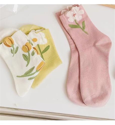 Image of YYaaloa Womens Above Ankle Crew Socks Casual Cotton Socks Cute Fun Novelty Girl Thin Dress Socks