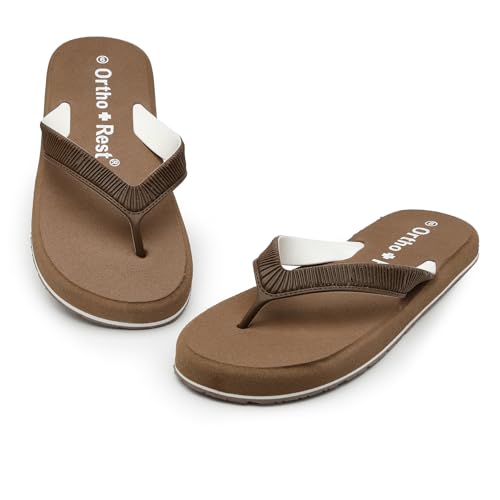 Ortho + Rest Doctor Slippers for Women Orthopedic Non Slip Lightweight Comfortable Flat Casual Stylish Dr Chappals and House Flip flops For Ladies and Girl’s