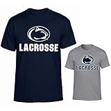 Penn State Officially Licensed Adult Lacrosse Logo Short Sleeve T-Shirt Large Navy