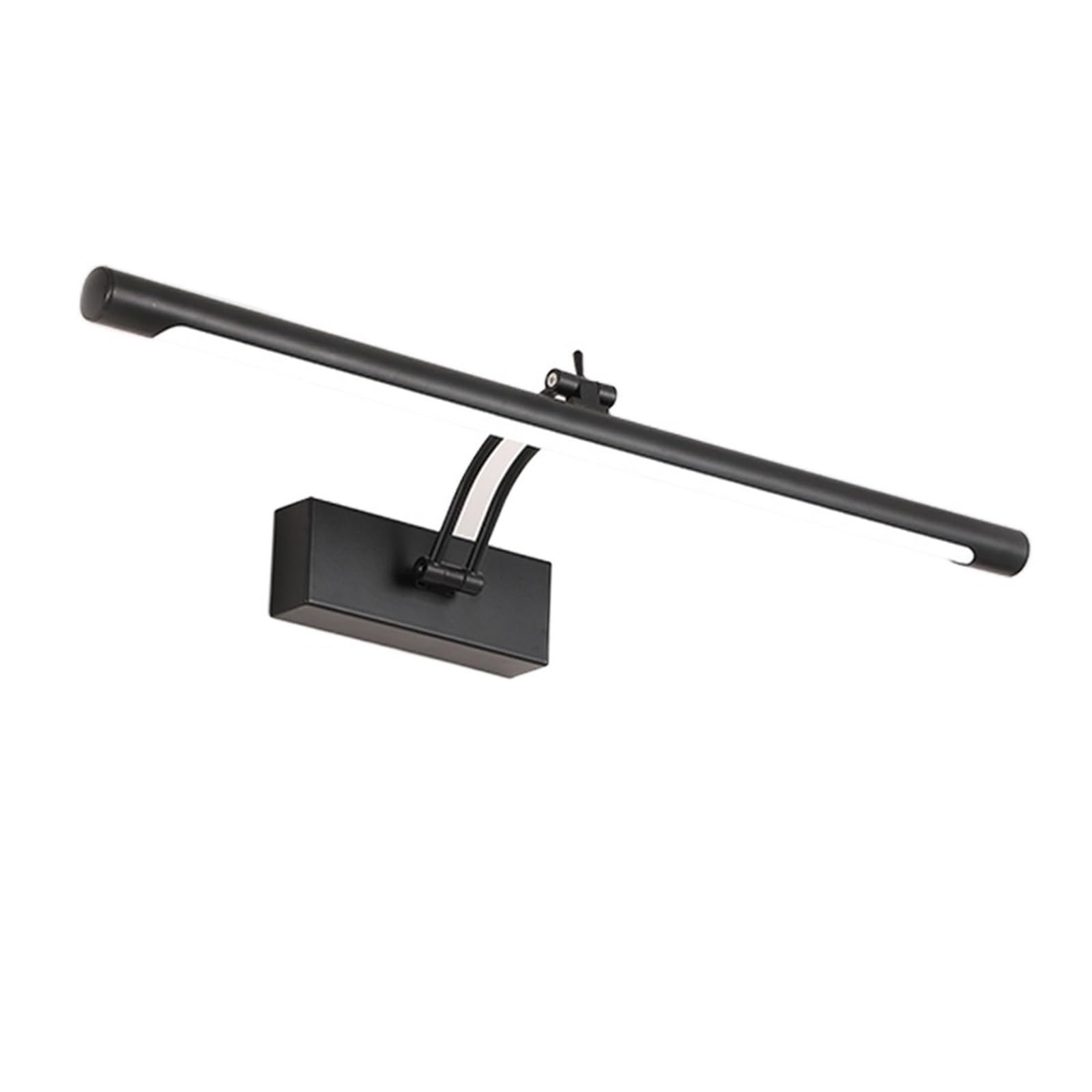 LED Wasserdichte Spiegelleuchte Winkelverstellbare Wandleuchte Home Hotel Edelstahl Badezimmerbeleuchtung Vielseitige Beleuchtung(9W 40CM,BLACK_WARM)