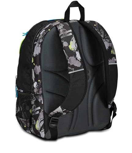 Sac à dos d'école multi-poches pour cours et lycée avec poche PC - 4