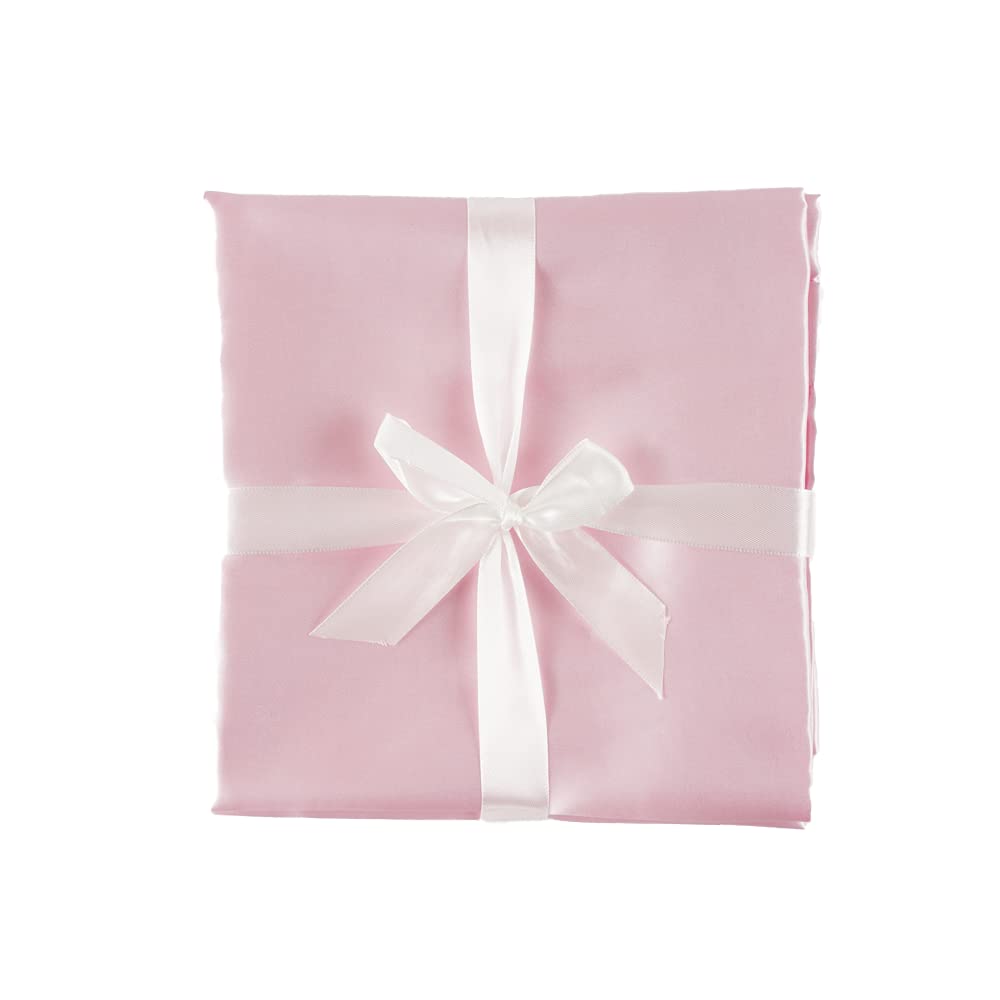 Double Sided Pure Satin Baby Blanket (Pink) 48"x36"