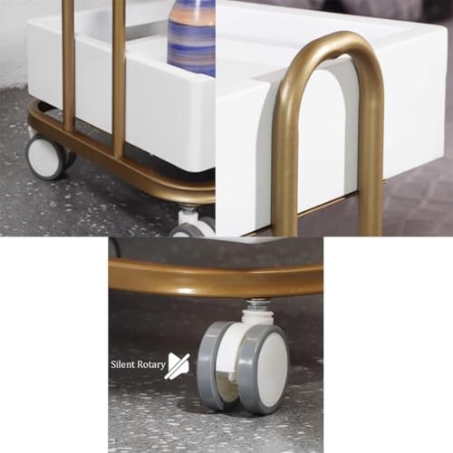 Carrito auxiliar con ruedas ideal para tu rincón de belleza y estudio 7