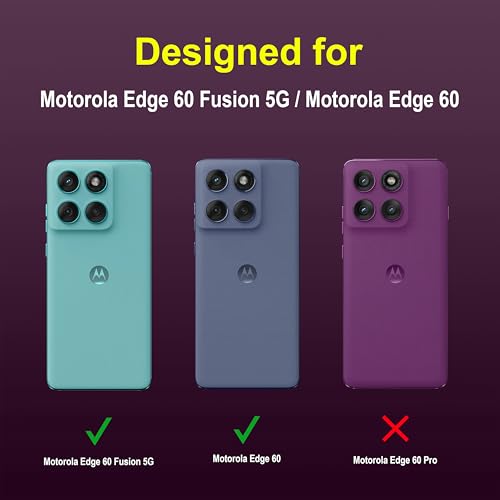 Image of amazon basics Back Case Cover for Motorola Edge 60 Fusion 5G | Compatible for Motorola Edge 60 Fusion 5G Back Cover | Liquid Silicon Magic Case with Camera Protection | Lavender