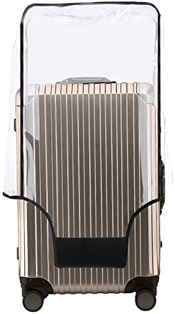 Swiky Luggage Cover 24 Inch Suitcase Cover Rolling Luggage Cover Protector Clear PVC Suitcase Cover for Carry on Luggage