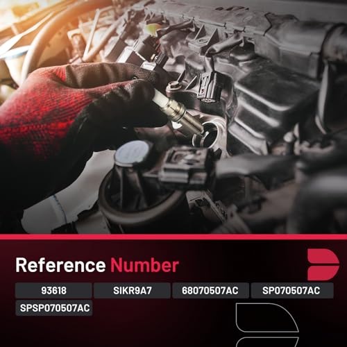 Image of BDFHYK 93618 Platinum Iridium Spark Plugs Compatible with Dodge 2013-2016 Dart, Compatible with Jeep 2015-2018 Renegade, 2017-2020 124 Spider, 2012-2019 500 500L 500X 1.4L SIKR9A7 68070507AC Set of 4