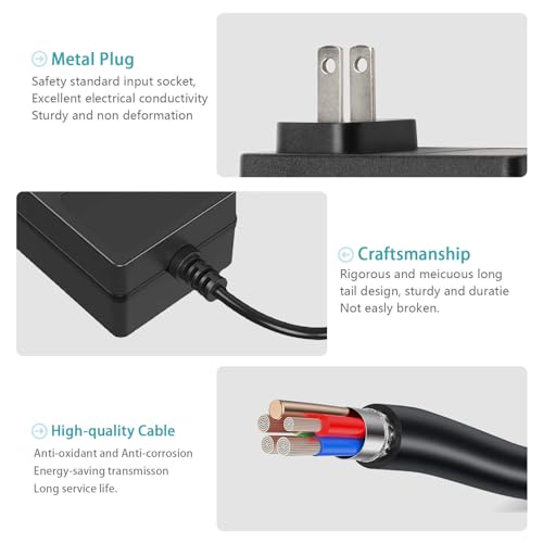 Image of 24V 1A DC Power Supply, 100-240V AC to DC 24V 1A Power Adapter UL Listed