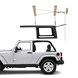 VEVOR Hard Top Remover Lift, 220 lbs, Jeep Hardtop Removal Storage Roof Hoist with Anti-Drop System, Easy One-Person Operation, Supports 8-16 in Ceiling, for 2-Door & 4-Door Jeep Wrangler JK JL & Ford