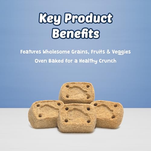 Image of Blue Buffalo Health Bars Mini Natural Crunchy Dog Treats to-GO, Mini Biscuits, Apple & Yogurt 1-oz Bags (Pack of 12)