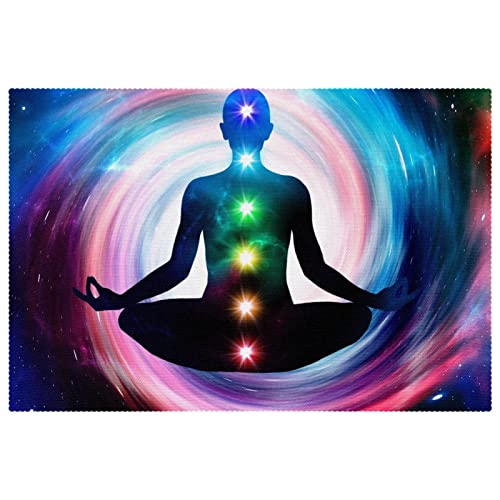 Sets de table salle à manger Seven Chakras pour repas quotidiens et dîners