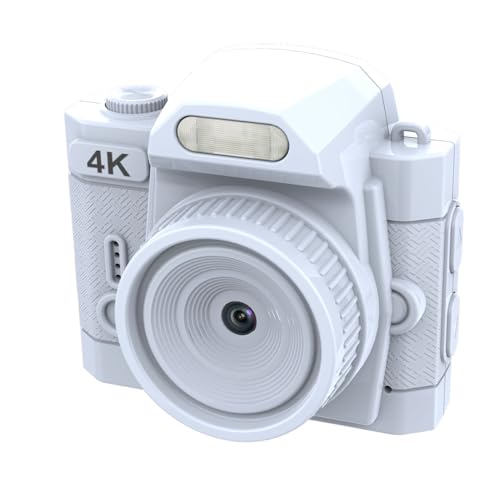 Petit enregistreur vidéo rétro blanc pour filmer vos voyages en 4K