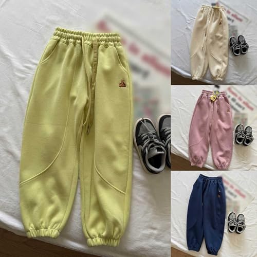 Girls Casual Jogger Pants Kids Athletic Sweatpants Loose Fit Sweat Pants Elastic High Waist Athletic Joggers3