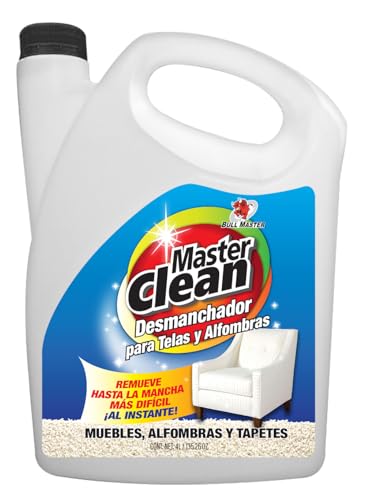 Lista de Tapicería disponible en línea para comprar. 44 MASTER CLEAN, BULL MASTER - Desmanchador Telas, Alfombras, Tapetes, Tapicería, Quitamanchas difíciles en Muebles, Vestiduras de Carros, elimina manchas de Café Y Líquidos. (4...