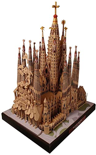 NZPOST Holy Family Gaudi Barcelona Sagrada Família Handcraft DIY Card Paper Model Kit(Unassembled Kit)