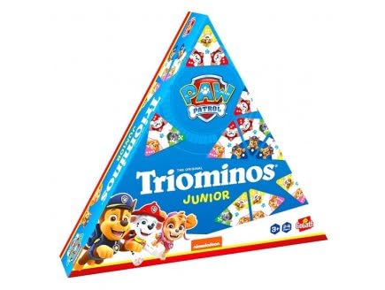 pour triominos Junior Enfant 3 Ans - Edition pour Pat Patrouille - Couleurs, nombres, Puzzle - Set Jeu Dominos Triangle avec Carte